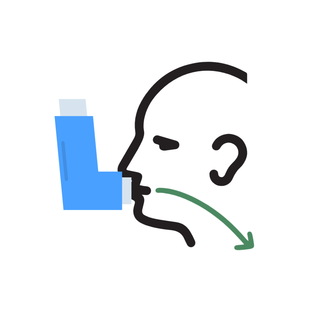 정량식 흡입기 사용예시